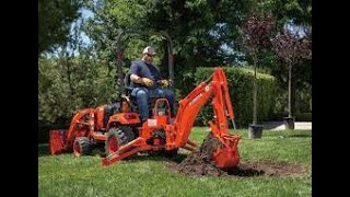 The new Kubota Bx23s with loader and backhoe walk around.