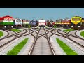 Every Trains Crossing At Diamond Railroad Tracks Different Railroad Tracks | train simulator 2025,26