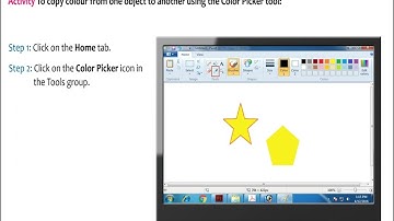 Activity 5.5: To copy colour from one object to another using Color Picker tool.