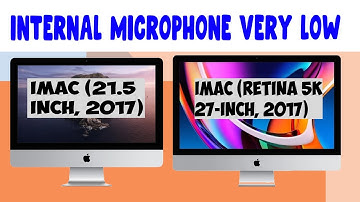 iMac 21.5"  2017 and  iMac  27 "  2017 Internal microphone very low, SOLVED !!!