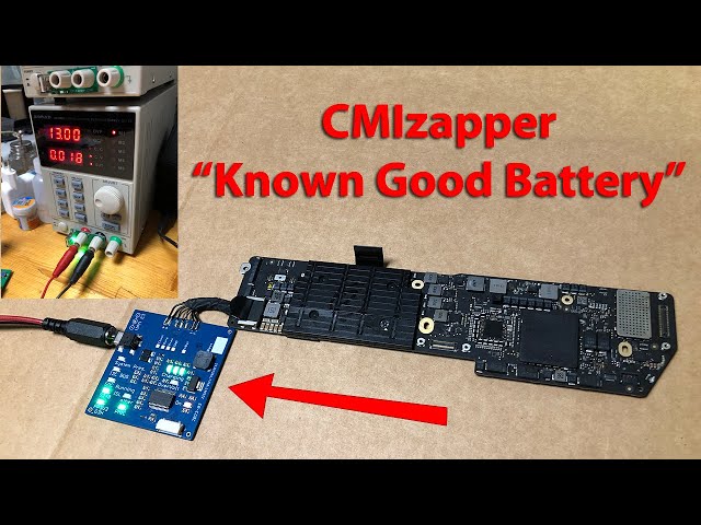 CMIzapper 'Known Good Battery' to diagnose MacBook Air A2179 820