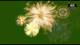 fireworks green screen 4k video effect free