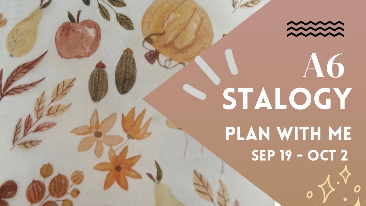 A6 Stalogy setup Sep 19 - Oct 2 | Daily planner | Functional planning ...