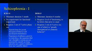 Michael First: Schizophrenia in ICD-11 and DSM-5