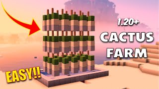 EASY Cactus Farm 🌵 : Efficient & Expandable in Minecraft 1.20+!