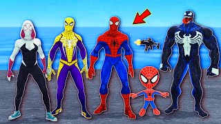 TEAM SPIDER-MAN vs and Grandpa Rescue SPIDER-MAN female From BAD GUY