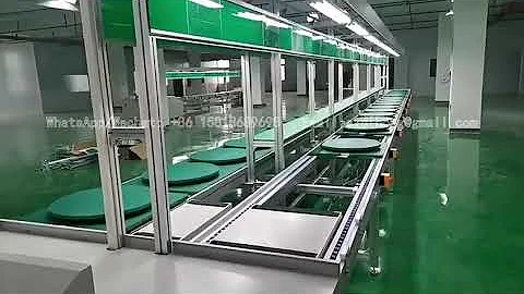 Double speed chain automated anti-static conveyor line assembly charging pile express delivery
