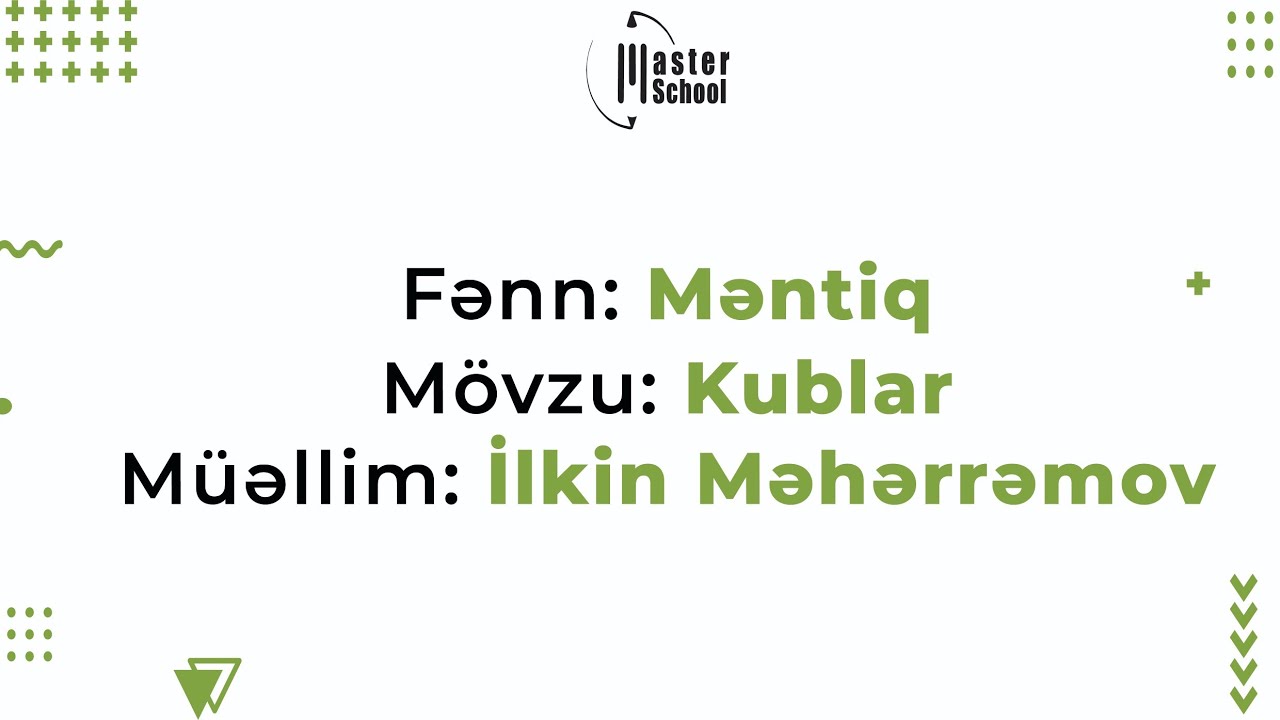 Kub, Kublar (Geniş və Tam İzah) - Məntiq