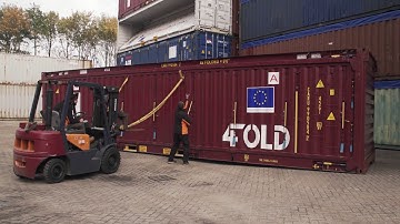 4FOLD - Unfold Sidewall with Forklift Truck