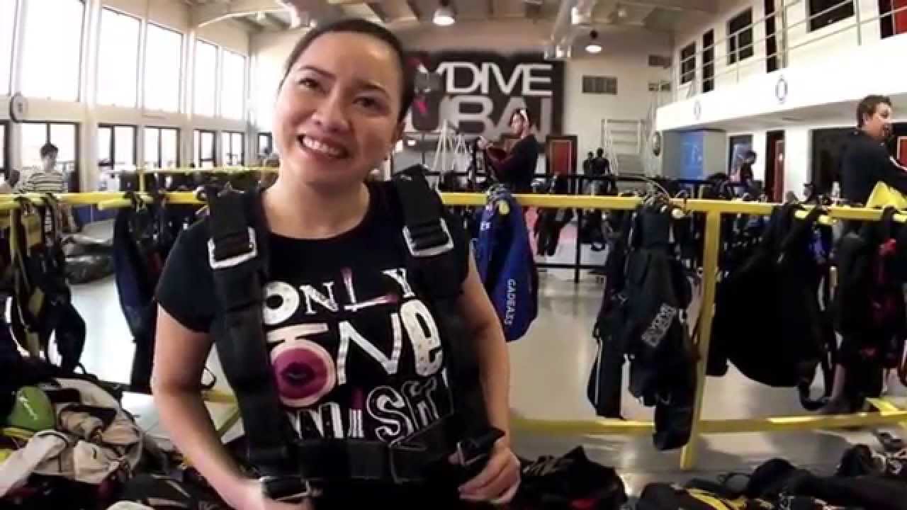 suzanne skydive dubai 2014