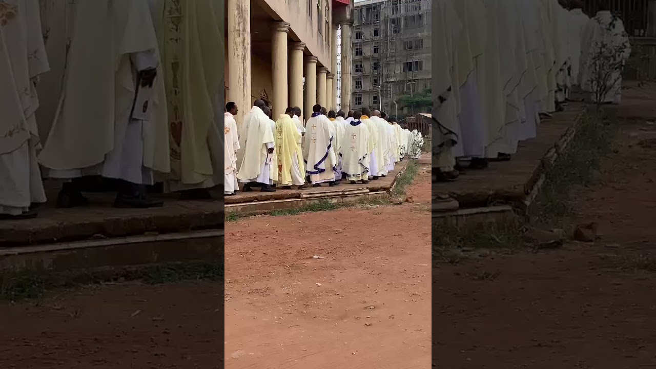 Procession to the Church for the Funeral Mass for Rev. Fr. Prof. Cosmas Aluede Ojemen