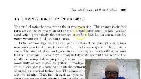 Fuel-Air Cycles and Their Analysis-Internal Combustion Engine