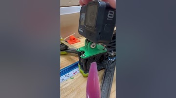 First flexible TPU 3D print; GoPro Mount for iFlight Titan and Nazgul #3dprinting #drone