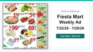 Fiesta Mart Weekly Ad (7/22/26 - 7/28/26) Top 10 Deals
