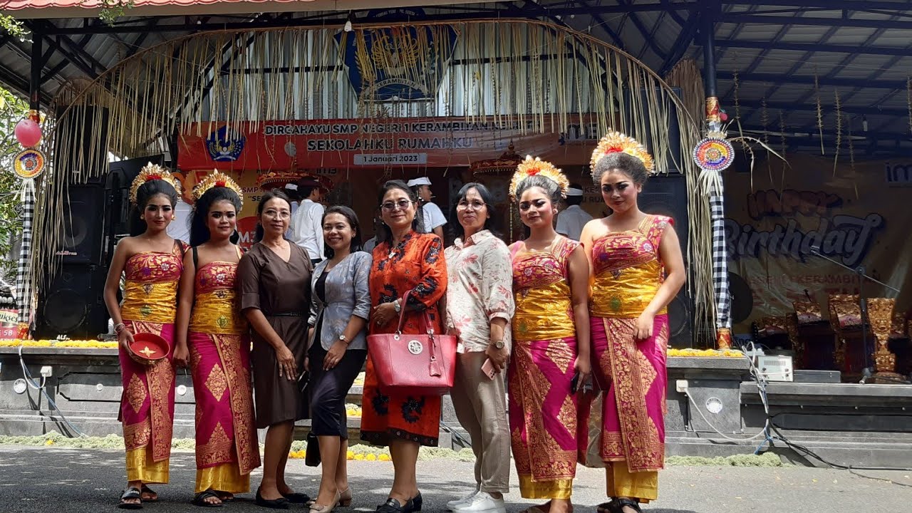 Puncak Acara Ultah ke 58 , SMPN 1 Kerambitan ,Tabanan .