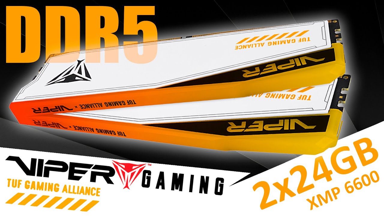 Доступная и быстрая DDR5 VIPER Elite 5 RGB TUF Gaming Alliance 2x24GB 6600 (PVER548G66C34KT)