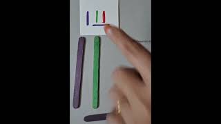 Popsicle stick activities #shortsindia  #patternmatching #toddlers