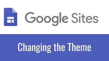 Google Sites - Changing the Theme and Colors