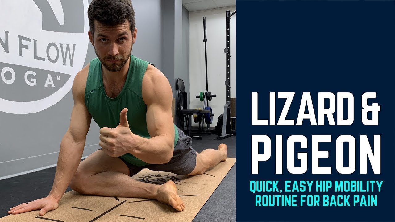 Lizard & Pigeon - Quick Hip Mobility Routine for Office Related Back Pain Relief