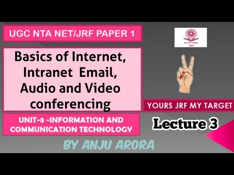 Basics of Internet Intranet  Email Audio and Video conferencing || Nta UGC net/jrf paper 1||