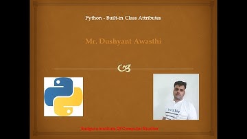 Python   Built in Class Attributes