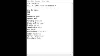Tcs codevita solution 2023 || tcscodevita solution || codevita solution 2023 || Choclatecode