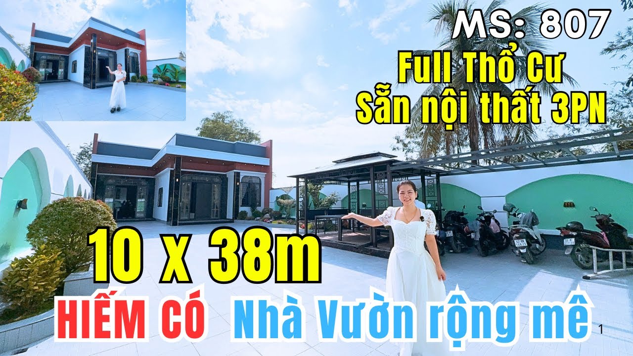✅ Nhà Vườn TO 372m2 thổ cư ven SG - Rẻ Hiếm Hoi tt 2 tỷ nhận nhà ngay - Cách Quận 8 chỉ 30phút