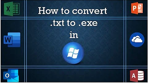 How to convert .txt to .exe | Windows 7 | Tutorial