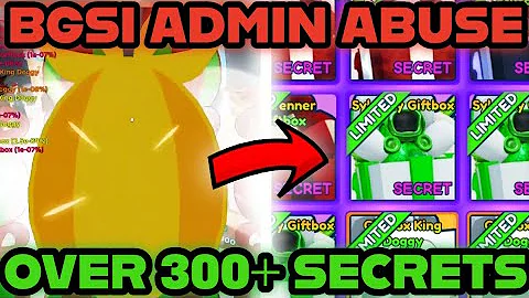 I HATCHED 300+ SECRETS DURING ADMIN ABUSE in Bubble Gum Simulator Infinity | Roblox BGSI