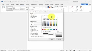 How to apply a two color gradient fill to the page