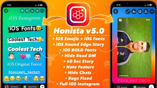 Honista v5.0 Tutorial | Full iOS Instagram On ANDROID | Emojis + Fonts + Round Edge on Android screenshot 1