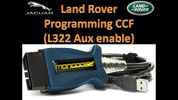 How to program Land Rover with Mongoose Pro lead and SDD software - L322 AUX input (as example)