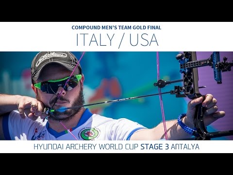 Italy v USA – Compound Men’s Team Gold Final | Antalya 2016 Italy v USA – Compound Men’s Team Gold Final | Antalya 2016