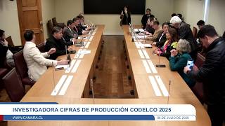 Comisión Investigadora cifras de producción Codel 2025 - Miércoles 8 julio 2026