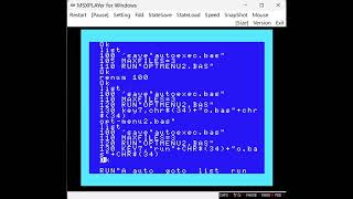 MSXPLAYer AUTOEXECをつくりなおす 初期設定とテスト