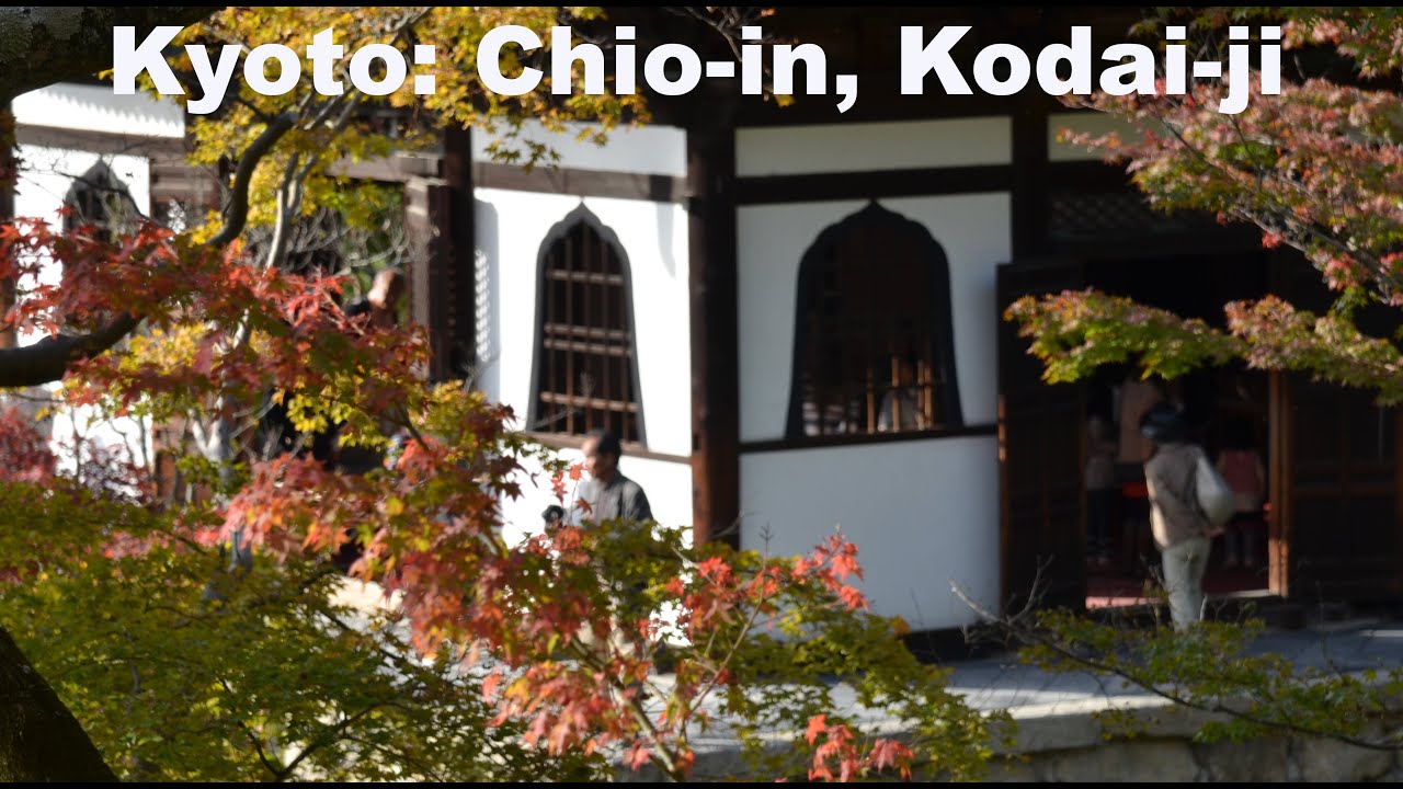 Chio-in and Kodai-ji Fall in Kyoto in 4k