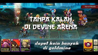 Cara main Mighty Party di Devine Arena dengan Legendary hero & ngubek coin gratis di goldmine screenshot 5