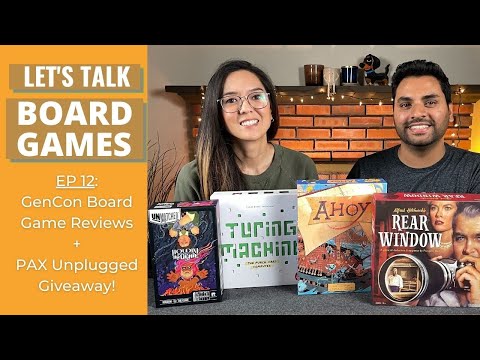 Let's Talk Board Games #12 - Pax Unplugged Badge Giveaway + GenCon Board Game Reviews