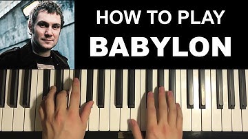 David Gray - Babylon (Piano Tutorial Lesson)