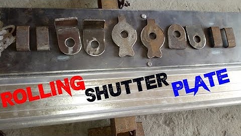 rolling shutter plate || making rolling shutter lock plate ||2021 ||