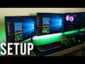 How To Setup Dual Monitors Windows 10 (Full Tutorial) | How To Set Up Two Monitors To One PC