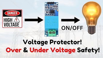 Over-Voltage & Under-Voltage Protection System Using ZMPT101B Voltage Sensor.