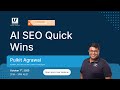 AI SEO Quick Wins Webinar | 7th October 2025 | UR Digital | NSW Small Business Month