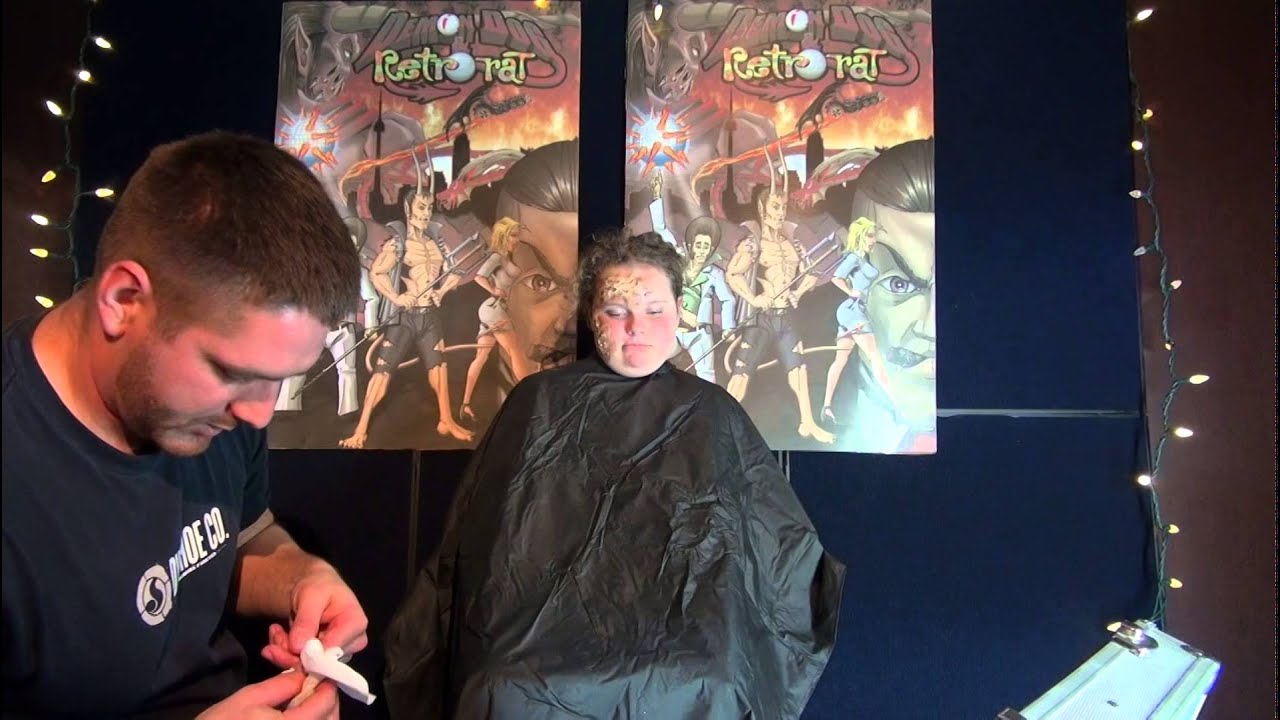 Zombie Makeup Demonstration By Jackal Halloween   Kevin Jackal Johnston