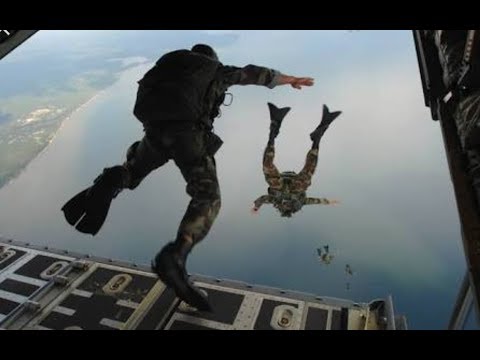 Special frontier force para commando airborne jump.. - YouTube