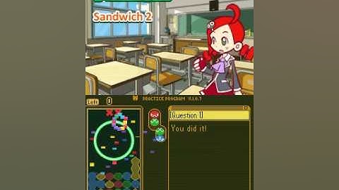 Puyo Puyo 7 NDS Tutorial Part 6 Sandwich