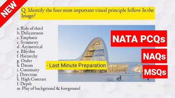 PCQ Nata 2021 | NAQ, MSQs for nata | Visual principle elements for nata | Most Important For Nata