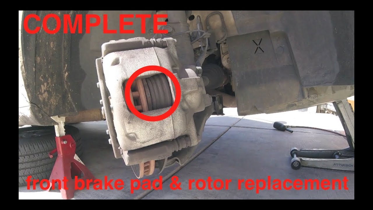 Front brake noise, Pad and Rotor Replacement Chrysler Town & Country