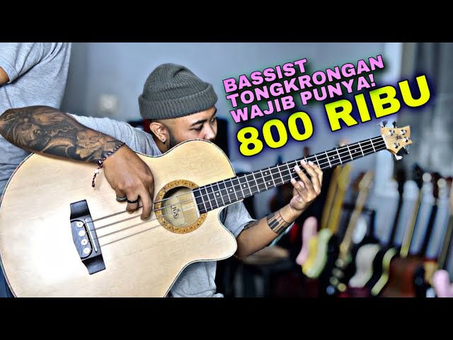 Selain Gitar Tongkrongan Wajib Punya Ini! Bass Akustik Murah Buatan Jogja 800 Ribu! Review Bass JGS class=