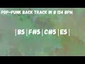 Pop-Punk Back Track in B at 134 BPM